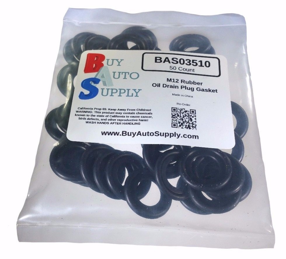 50x M12 Rubber Oil Drain Plug Gasket Washer Fits GM 12616850 Dorman 097-119