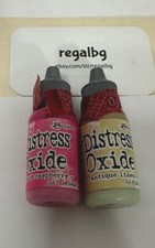 Ranger Tim Holtz DISTRESS OXIDE REINKERS antique Linen and picked raspberry