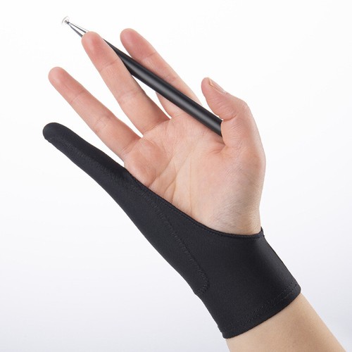 Zwei Finger Anti-fouling Handschuhe Rechts Und Links Hand Zeichnung Bequem ☀ ↓ - Photo 7/19