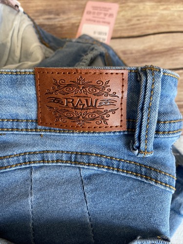 Raw Girls Short Shorts Size 5 Flat Front Summer Jeans Denim New NWT Casual - Picture 10 of 10