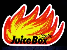JUICE BOX Exide Batteries - Original Vintage 1970's Racing Decal/Sticker