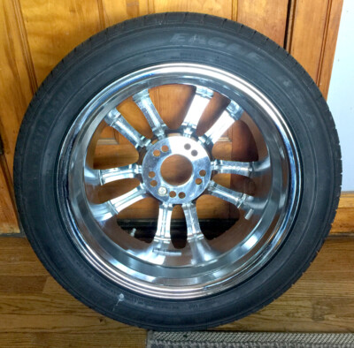 NEW Zinik Z05 Ikeda Chrome Wheel Rim 17x7.5JJ w Goodyear NEW Zinik Z05 Ikeda Chrome Wheel Rim 17x7.5JJ w Goodyear