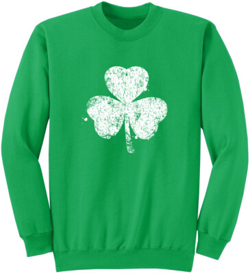 Shamrock Sweatshirt Irish Pub Party Friends Drink St. Patrick's Day Beer Clover