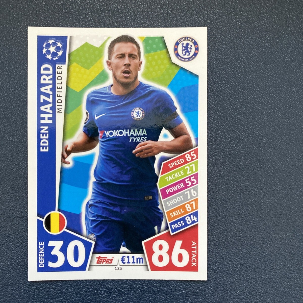 2017-18 Topps UEFA Champions Match Attax Eden Hazard #123 | eBay