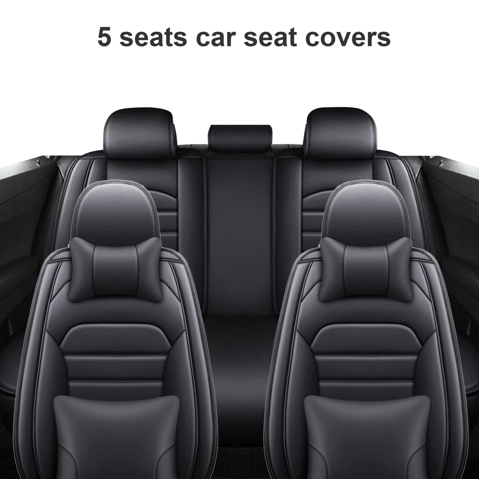 Fundas de asiento de coche aptas para Subaru Legacy/Outback/Ascent asiento delantero y trasero cuero PU Foto 2 de 4