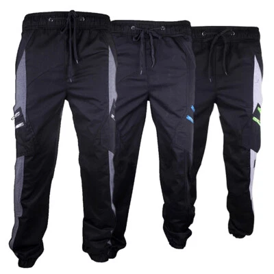 LOCATION CLOTHING X2 BOYS CARGO JOGGING PANTS JOGGER ELASTIC WAIST KIDS TRACK BOTTOMS Chino Pant