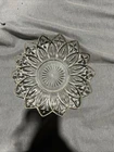 Vintage Clear Depression Glass Flower Petal pattern Serving bowl