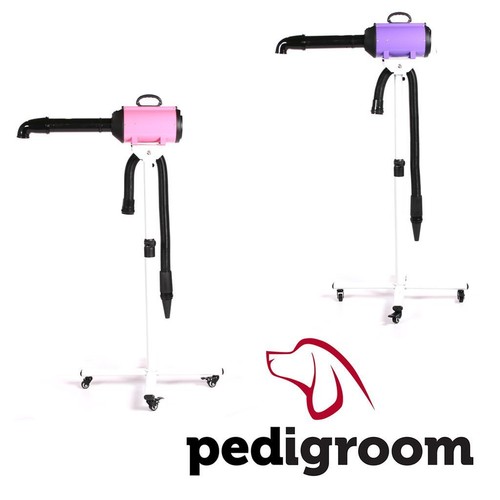 Pedigroom dog grooming mobile portable pet fur dryer + stand blaster