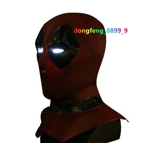 New Deadpool Mask Full Face Hood Latex PVC Halloween Cosplay Props Headgear Gift - Picture 17 of 25