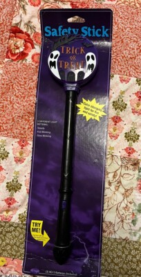Vintage Fun World Halloween Safety Light Up Trick Or Treat Stick