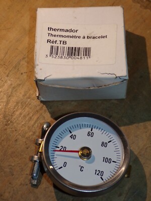 THERMADOR Thermometer Wandleuchte mit Armband 0 bis 120°C - Ø63