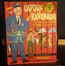 Captain Kangaroo The Horse In Striped Pajamas  78 RPM  Little Golden Record VTG