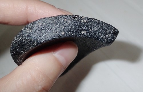 Piedra de tectita de indoquinita negra grande 49 gramos 57x51x10 mm - Imagen 5 de 6