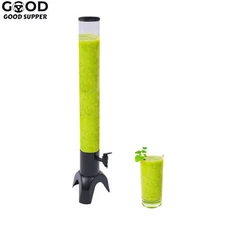 Beer Tower Dispenser with Stainless Steel Tap and Individual Ice Tube 3L/100oZ