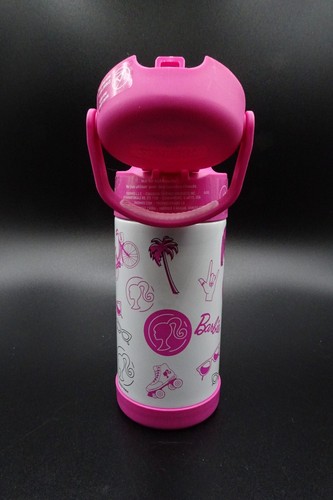Thermos Kids Mattel Barbie Pink & White Stainless Steel FUNtainer 12oz/355 ml - Picture 17 of 24