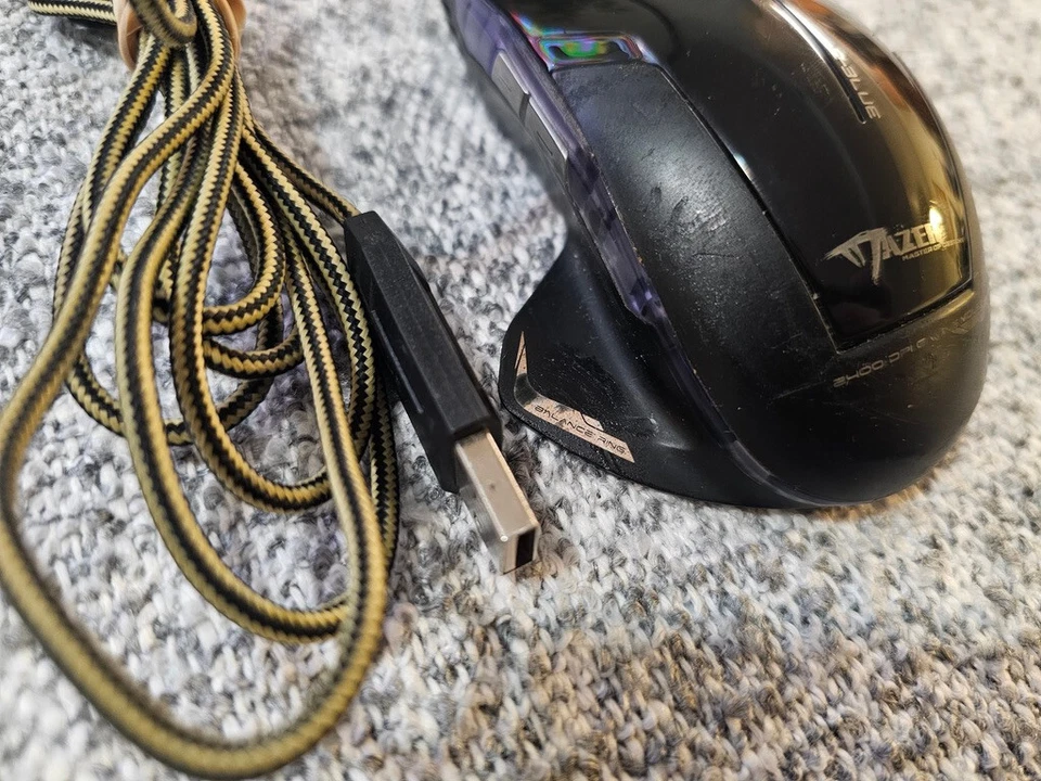 Mazer-Razer MASTER OF DESTINY E-Blue TYPE-R WIRED MOUSE 2400DPI. TESTED - Image 2 of 4