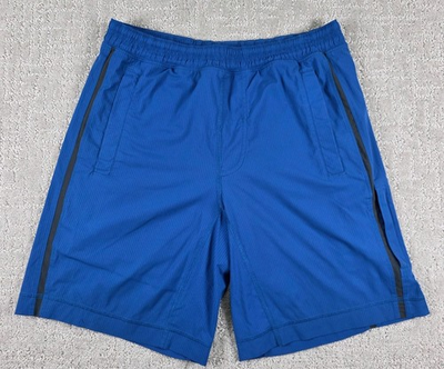 #ad Lululemon Pace Breaker 9quot; Lined Gym Shorts Blue Grey Mens Small Athletic Workout $30.00