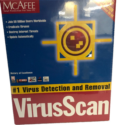 MCAfee Virus Scan-#1 Virus Detection & Removal VSF-CD01-NA-400/CD-600-Brand New