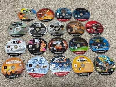 Sony PS2 Game Lot of 19 Guitar Hero Spider-Man Lord Of Rings Star Wars GTA