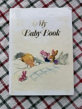 Vintage My Baby Book Photo Keepsake Memory Birth Childhood Book