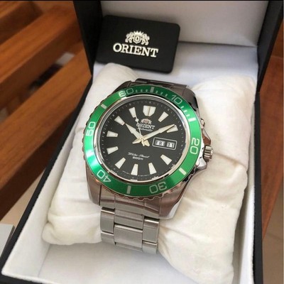 Excellent condition Orient Mako XL Green Divers