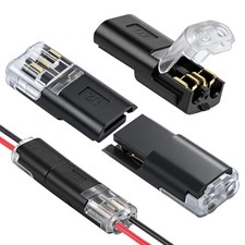 20PCS Double Wire Plug in Connectors, Low Voltage Electrical Connector Wire