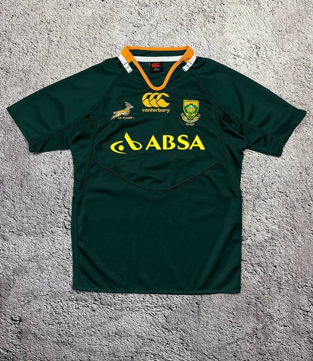 Canterbury South Africa Rugby Jersey ABSA Green Yellow Size L | eBay Canterbury South Africa Rugby Jersey ABSA Green Yellow Size L | eBay