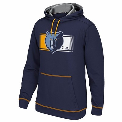 Memphis Grizzlies NBA Adidas Men's Authentic Tip-Off Blue Pullover Hoodie