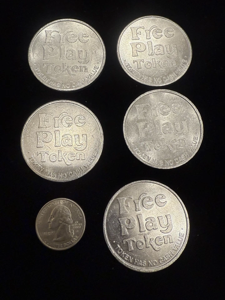 Silver Bird Casino Las Vegas Nevada FREE PLAY TOKEN Casino Souvenir lot of 5 - Image 2 of 2