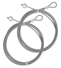 2 Pack 304 Stainless Steel Safety Wire Cable 9.6FT for 8 Foot high Garage B1 