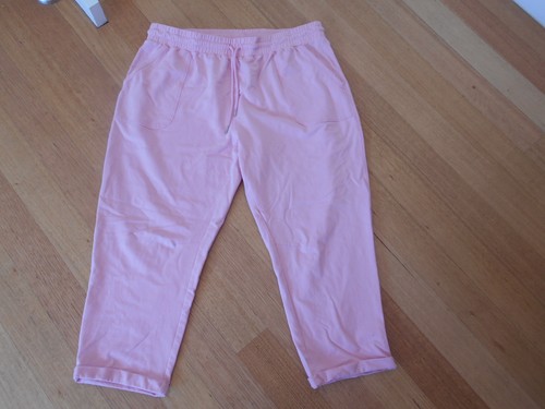 TS Taking Shape Active Size 18 pale pink cuffed tracksuit pants elastic waist
