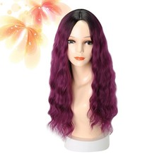 Wavy Curly Wig For Women Realistic Fiber Wig Party Hair 53 x 15 x 2 cm