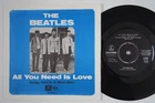 BEATLES All You Need Is Love FANTASTIC ARCHIVE STATE M- Sweden 45 swedish HEAR!