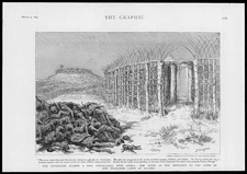 1893 Antique Print - WEST AFRICA NAMIBIA STOCKADED CAMPS KA YIMA MASSACRE (29)