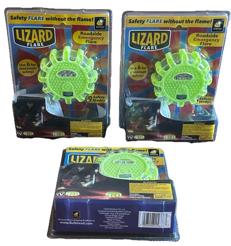 (3) Lizard Flare LED Roadside Safety Lights Brand New Condition Emergency Flare. - Bild 1 von 2