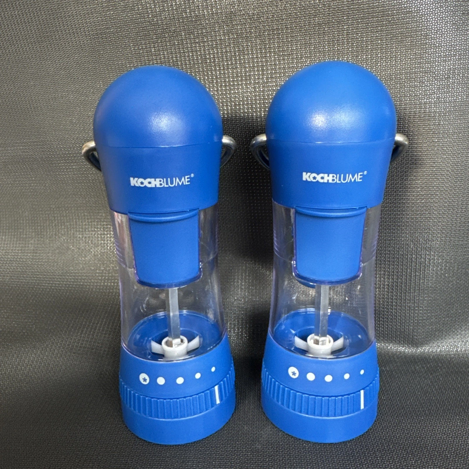 Kochblume Spice Mill Ratchet Set, Cobalt Blue New W/O Tags