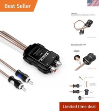 RCA Ground Loop Isolator - High Fidelity Noise Reduction for Car Amplifiers