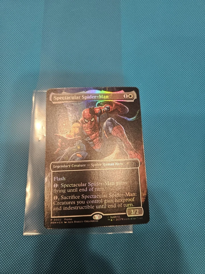 Magic The Gathering MTG Marvel Legends  Spectacular Spider-Man Promo Card - Image 2 of 3