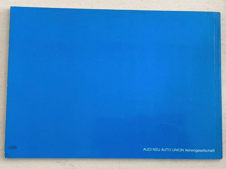 Audi 100 Coupé S Car Owners Manual Handbook November 1972 #0815 969 01 01 110 - Image 2 of 4