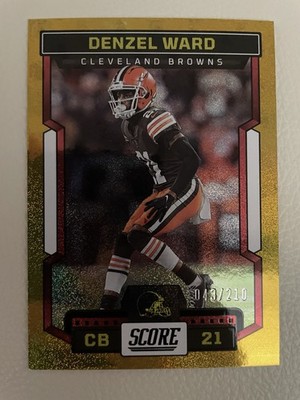 2023 Score - Denzel Ward #212 Gold Dots /210