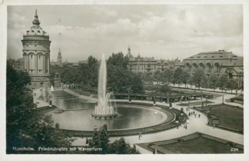 Ansichtskarte Mannheim Friedrichsplatz mit Wasserturm  (Nr.9194)