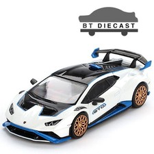 MINI GT LAMBORGHINI HURACAN STO 1/64 DIECAST MODEL BIANCO ASOPO WHITE MGT00788