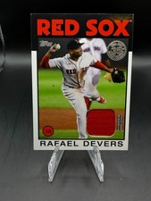 2021 1986 TOPPS 35TH ANNIVERSARY RAFAEL DEVERS JERSEY RELIC