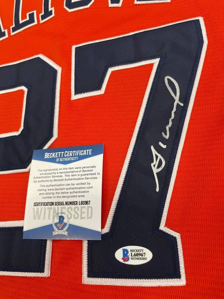 Jose Altuve Orange Jersey ASTROS Signed Autographed Beckett COA - Image 2 of 4