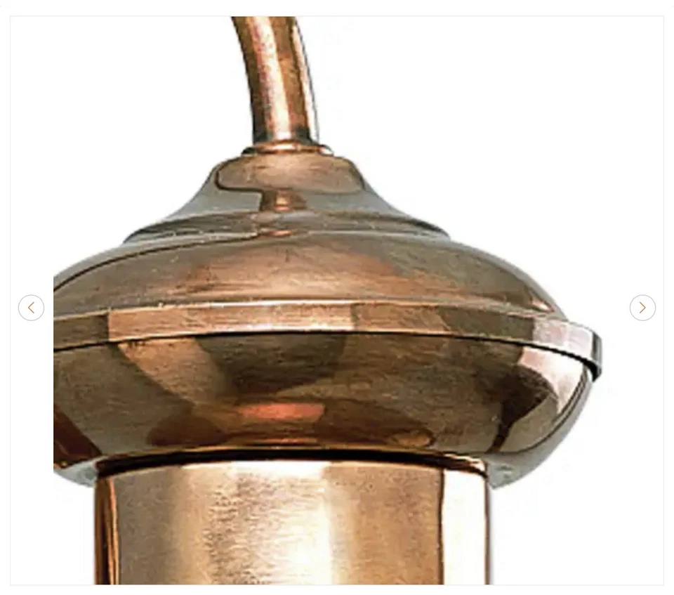 Progress Lighting Brookside 1-Light Solid Copper Farmhouse Outdoor Wall Lantern - Image 4 of 4