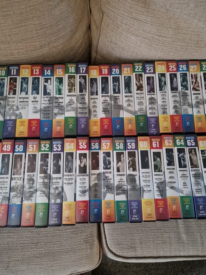 Full Set Of Boxers Marshall Cavendish Collection 1-72 VHS Tapes Plus Extras - Image 4 of 4