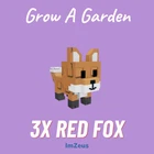 3x Red Fox - Grow A Garden - Gag - Cheapest