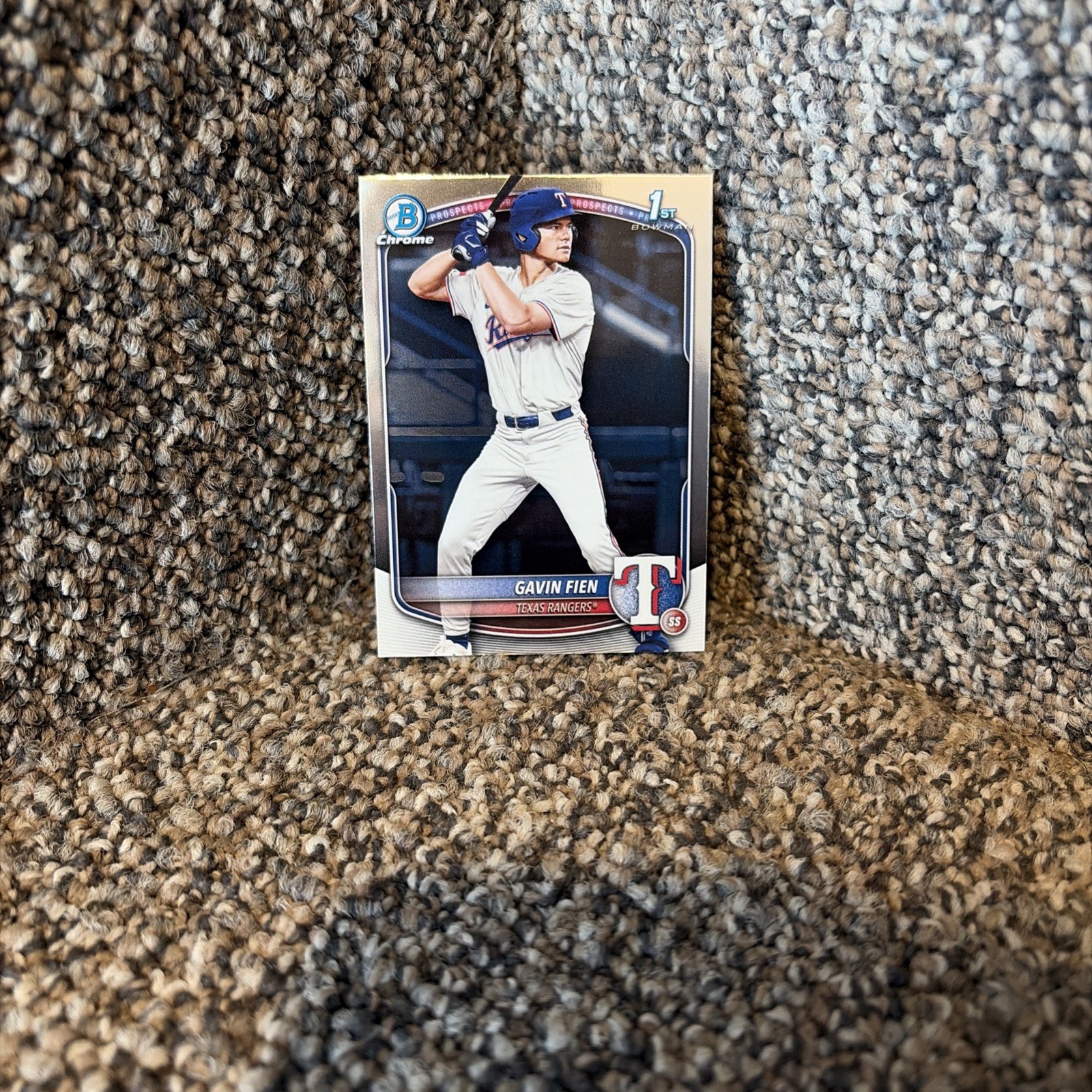 2025 Bowman Draft Chrome  Gavin Fien BDC-15 1st Texas Rangers