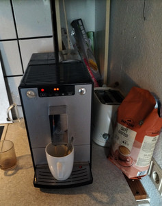 Melitta Caffeo Solo Kaffeevollautomat silber schwarz Bohnenkaffee 1,2L