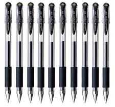  uni-ball Signo Dx Um-151 Gel Ink Pen - 0.38 Mm - 10 Pcs - Bla Office Product